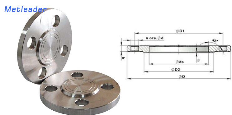 AWWA blind flange drawing