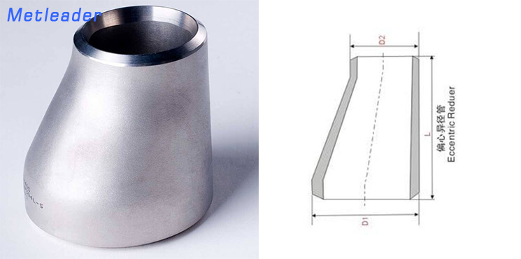 Stainless steel eccentric pipe reducer drawing