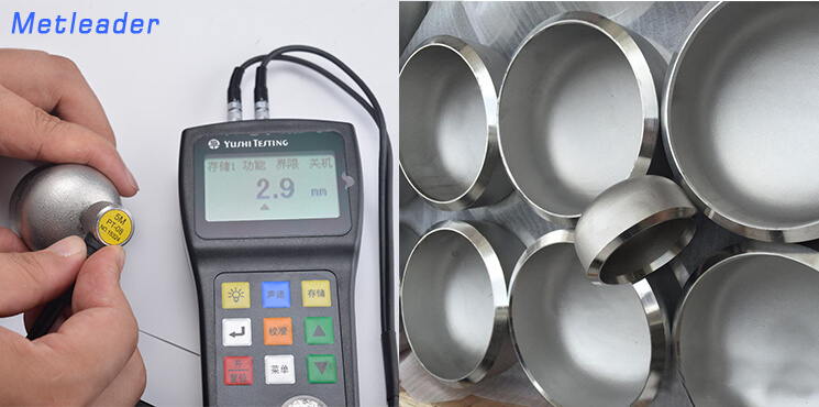 Stainless steel pipe cap testing