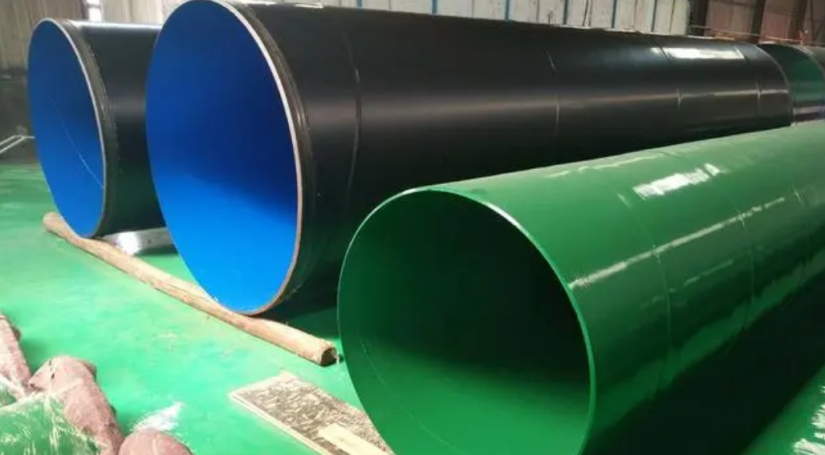 Plastic coated anticorrosive steel pipe