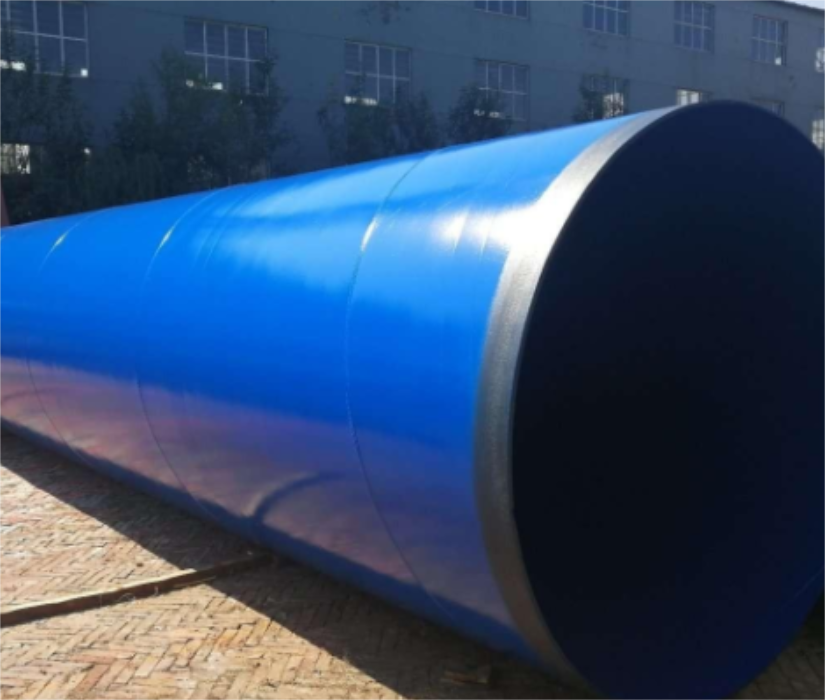 Plastic coated anticorrosive steel pipe