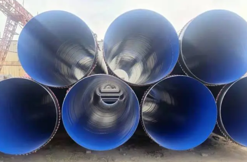 Plastic coated anticorrosive steel pipe