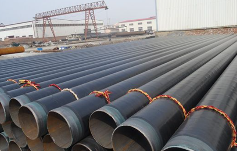 Plastic coated anticorrosive steel pipe