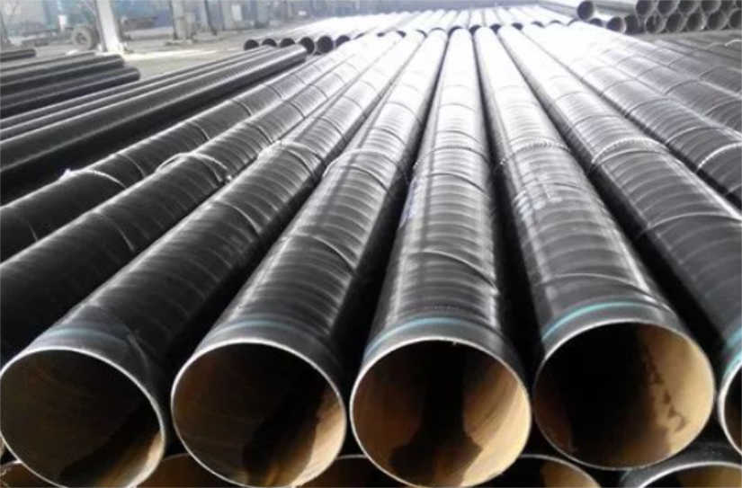 Plastic coated anticorrosive steel pipe